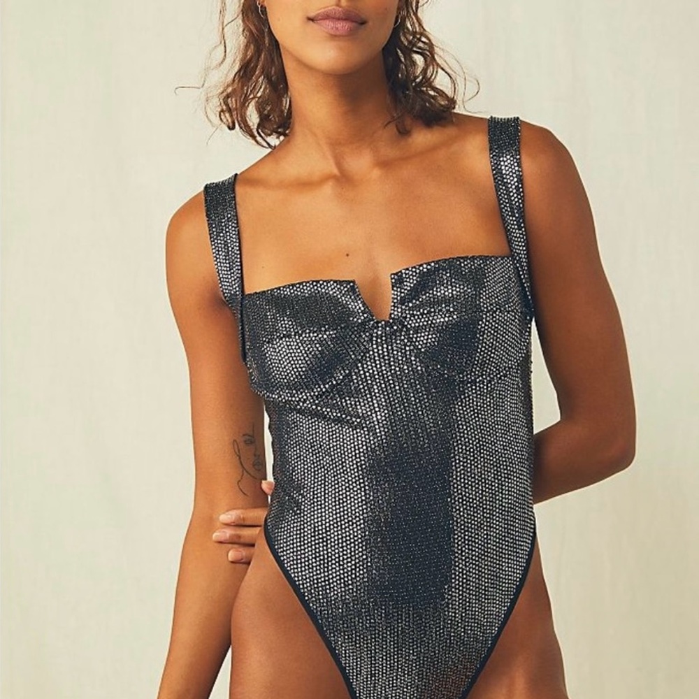 Free People Star Studded bodysuit NWT